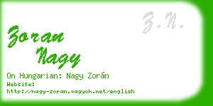 zoran nagy business card